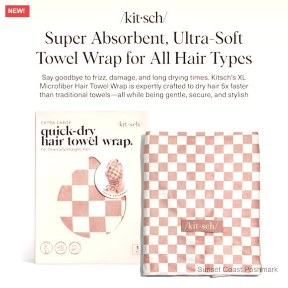 XL Microfiber Hair Towel Wrap Quick Dry Anti-Frizz Super Absorbent Turban main image 6